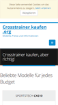 Mobile Screenshot of crosstrainerkaufen.org
