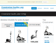 Tablet Screenshot of crosstrainerkaufen.org